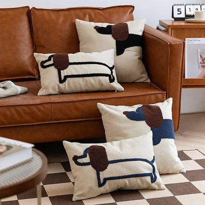 Luxury Embroidered Dachshund Pillows The Doxie World