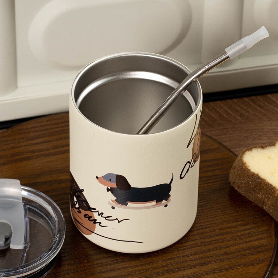 Metal Dachshund Mug 300ml The Doxie World