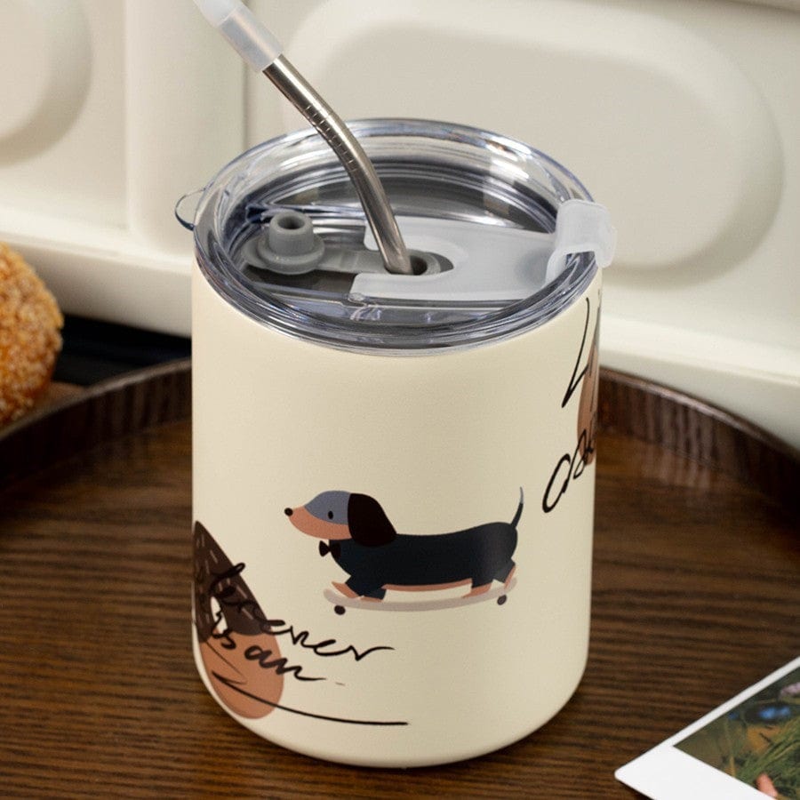 Metal Dachshund Mug 300ml The Doxie World