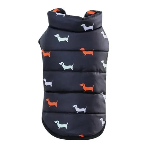 Milo Dachshund Jacket Black / L thedoxieworld