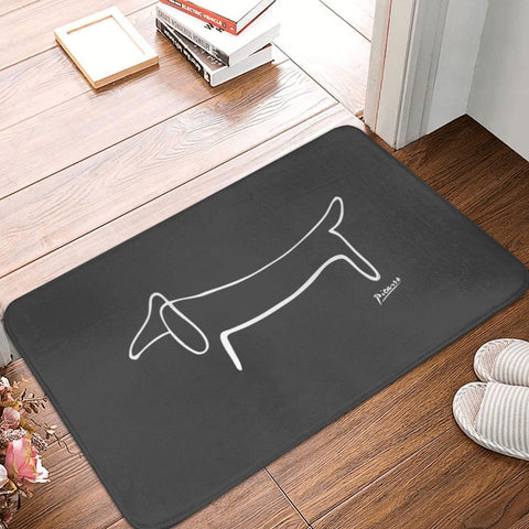 Minimalistic Dachshund Rug The Doxie World