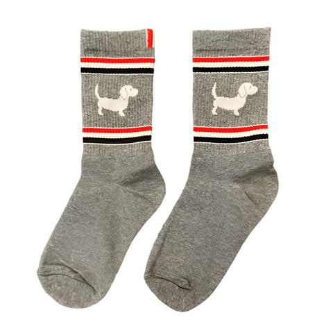 Modern Doxie Socks Gray The Doxie World