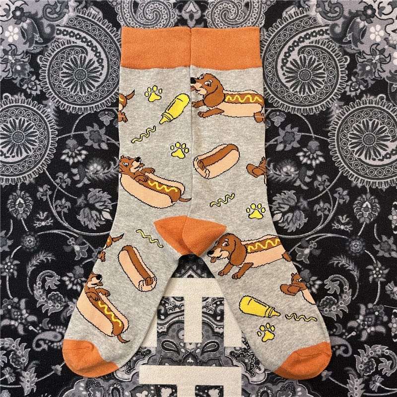 Modern Doxie Socks Hot dogs The Doxie World