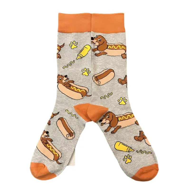 Modern Doxie Socks Hot dogs The Doxie World