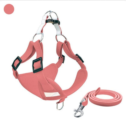 Molly Dachshund Harness and Leash Set Pink / L The Doxie World