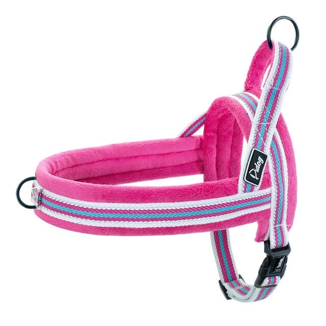 Padded No-Pull Reflective Dog Harness Pink / L The Doxie World
