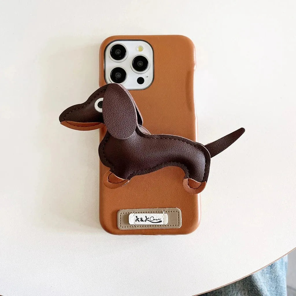 Phone Case With Dachshund Grip Phone Case With Dachshund Grip