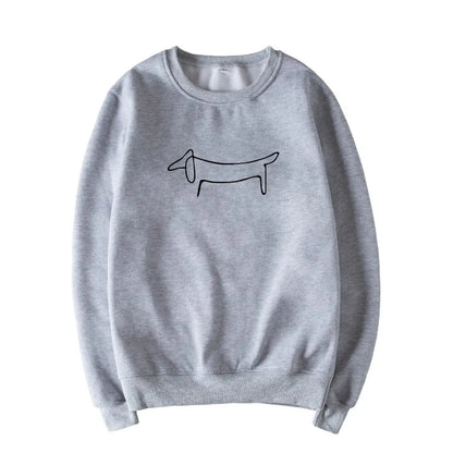 Picasso Dachshund Sweatshirt Grey / S The Doxie World