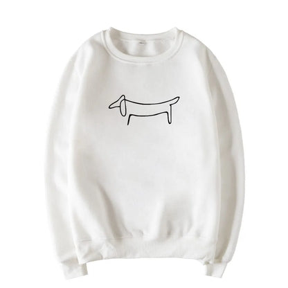 Picasso Dachshund Sweatshirt White / S The Doxie World