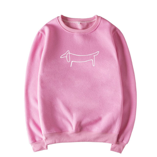 Picasso Dachshund Sweatshirt Pink / 3XL The Doxie World
