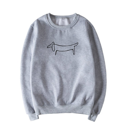 Picasso Dachshund Sweatshirt Grey / 3XL The Doxie World