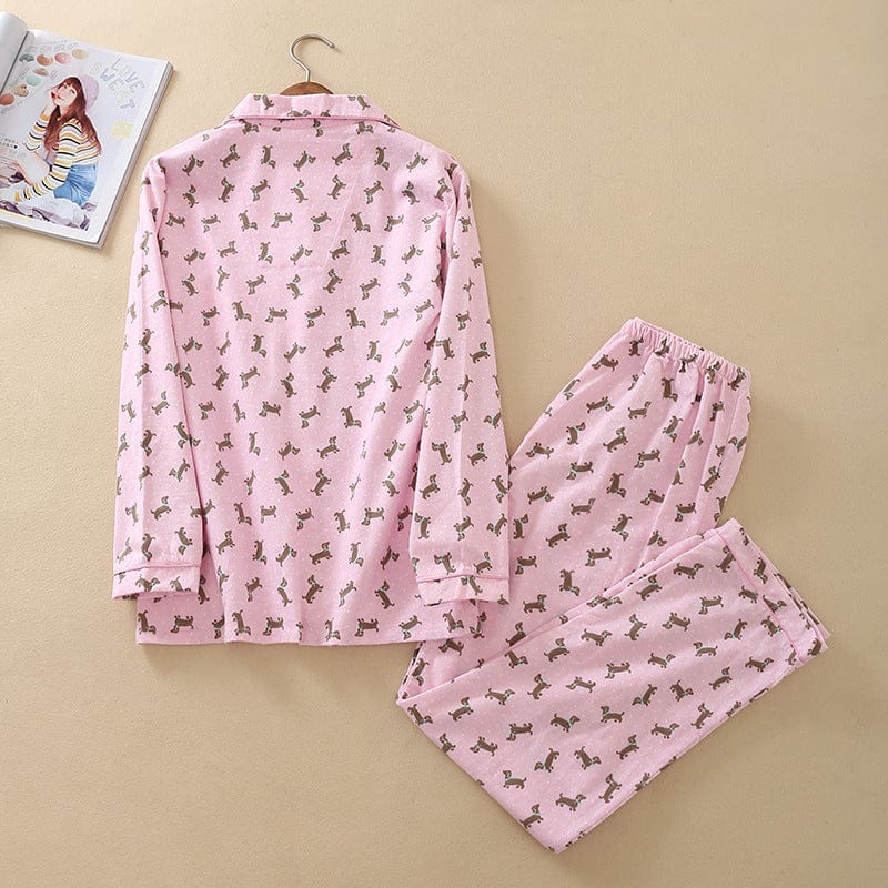 Pink Dachshund Pajamas The Doxie World