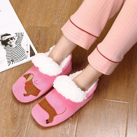 Pink Dachshund Slippers The Doxie World