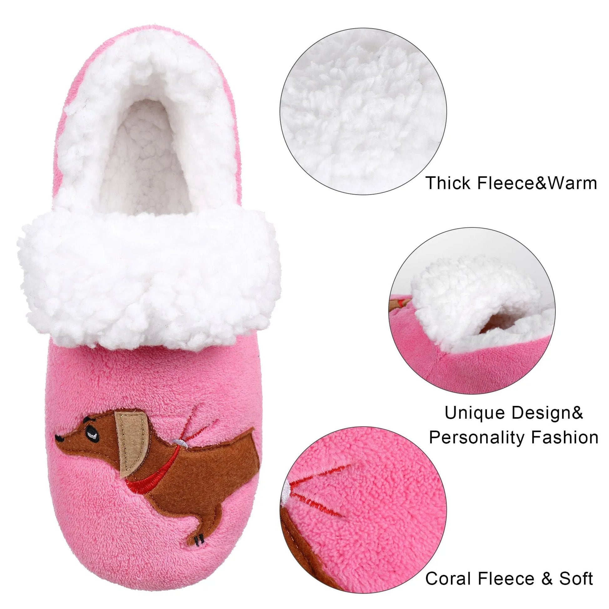 Pink Dachshund Slippers The Doxie World