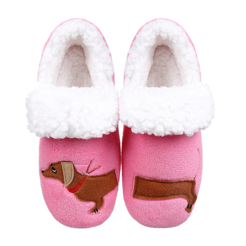 Pink Dachshund Slippers The Doxie World