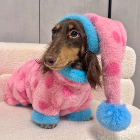 Plush Dachshund Onesie with Hood The Doxie World