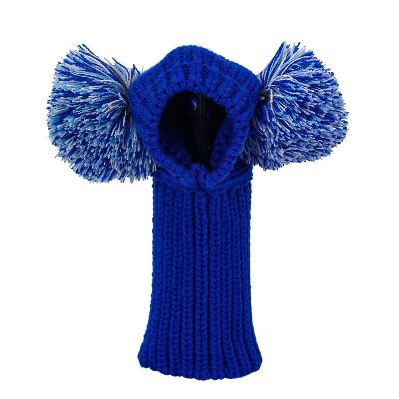 Pom-Poms Dachshund Snood Hat Blue / S The Doxie World