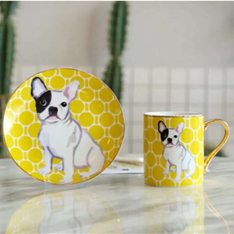 Porcelain Dachshund Cup and Plate Frenchie The Doxie World