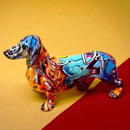 Rainbow Dachshund Figure The Doxie World