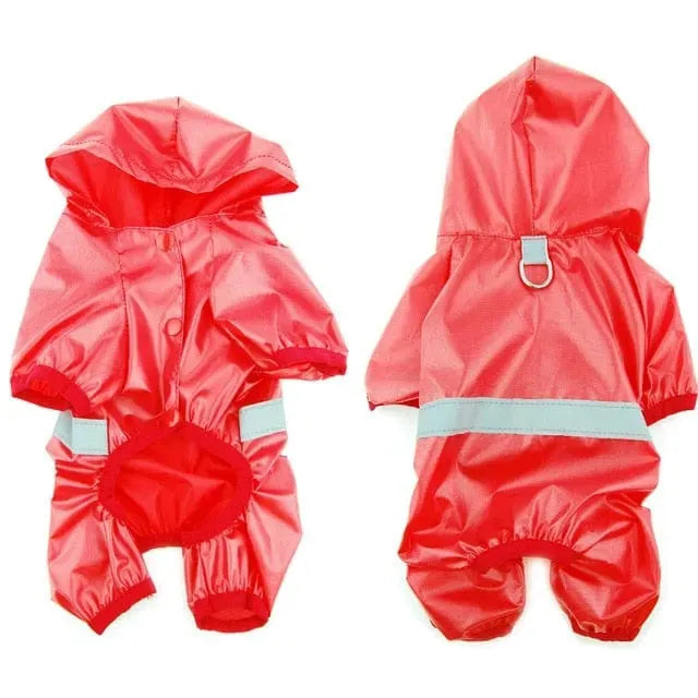 Reflective Dachshund Raincoat Red / XXL The Doxie World
