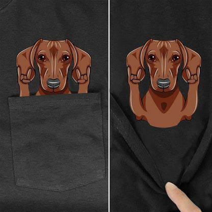 Rock On Dachshund T-Shirt The Doxie World