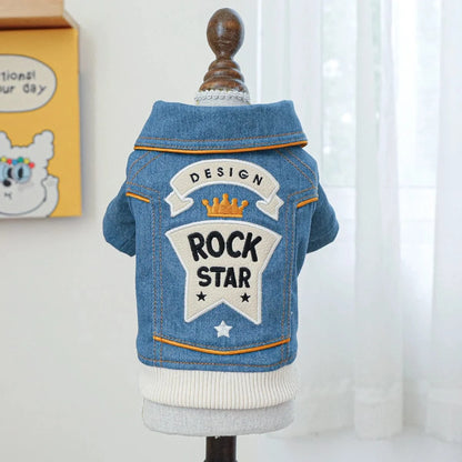 Rock star Denim Dachshund Jacket The Doxie World