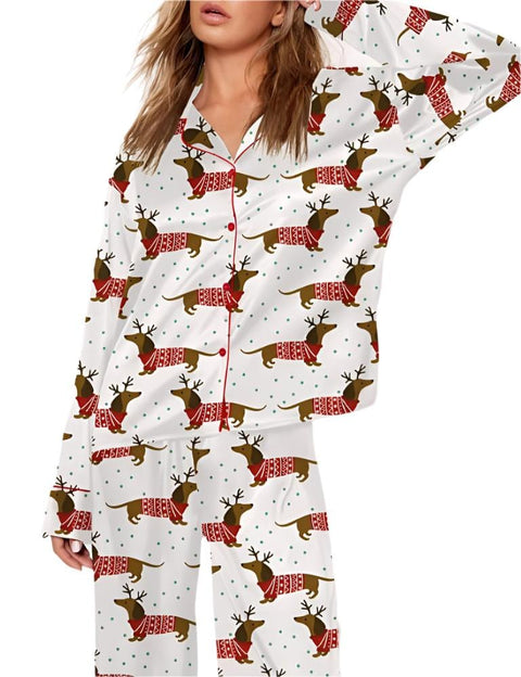 Sausage Dog Christmas Pajamas The Doxie World