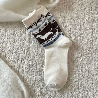 Sausage Dog Socks White Ploocy
