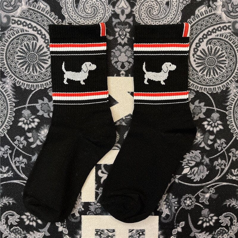 Sausage Dog Socks Black The Doxie World