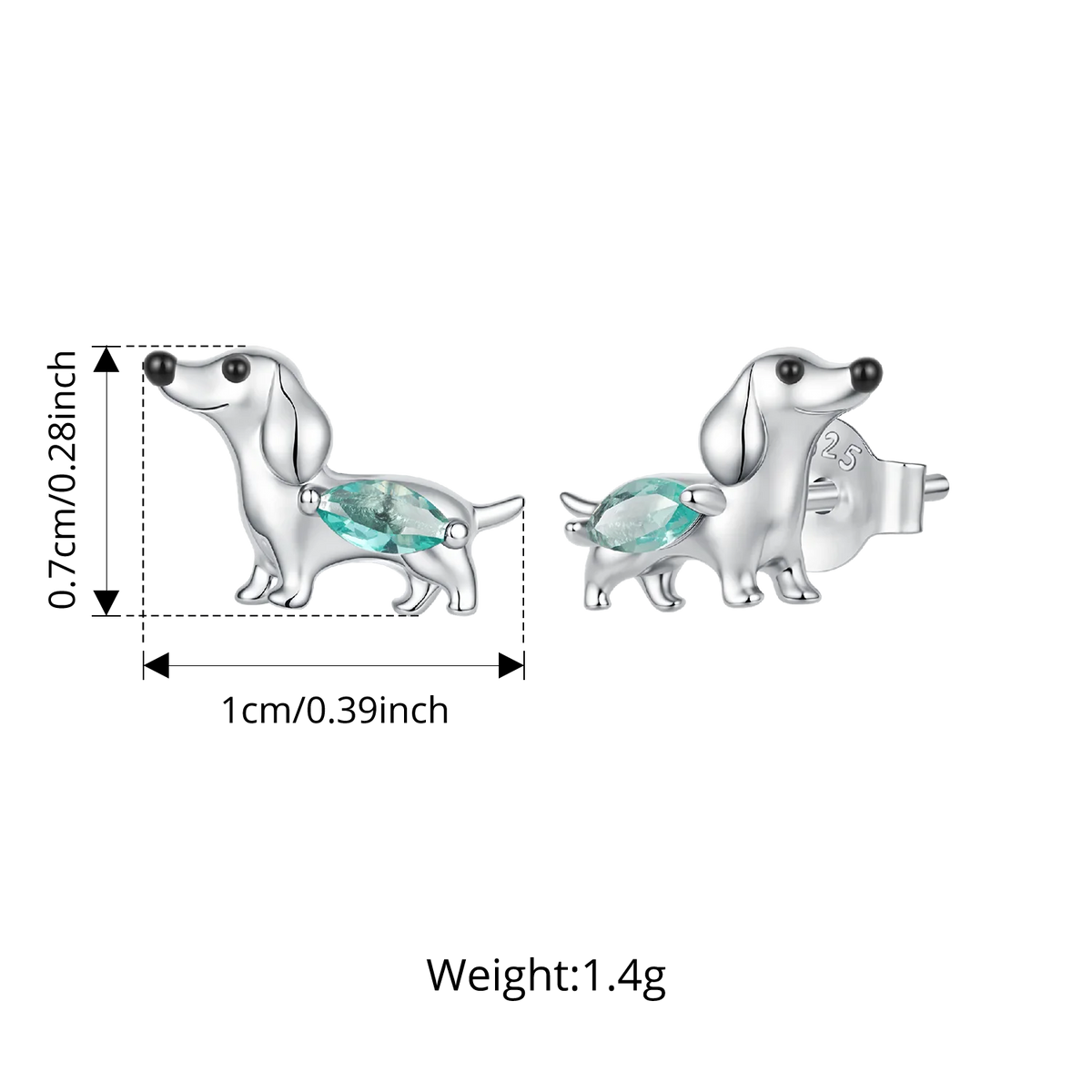 Silver Doxie Ring and Earrings The Doxie World