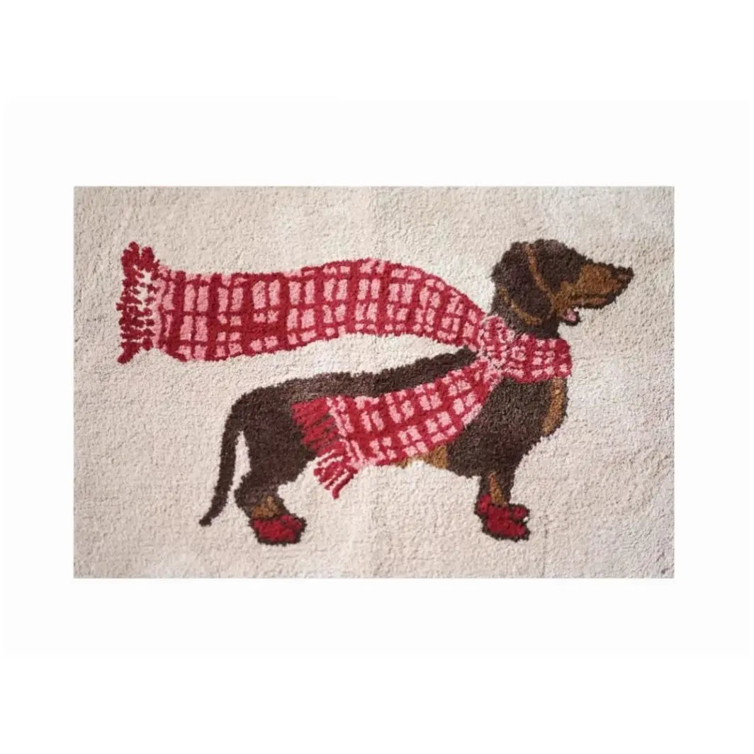 Soft Dachshund Door Mat Pink / 40x60cm / 16x24inch The Doxie World