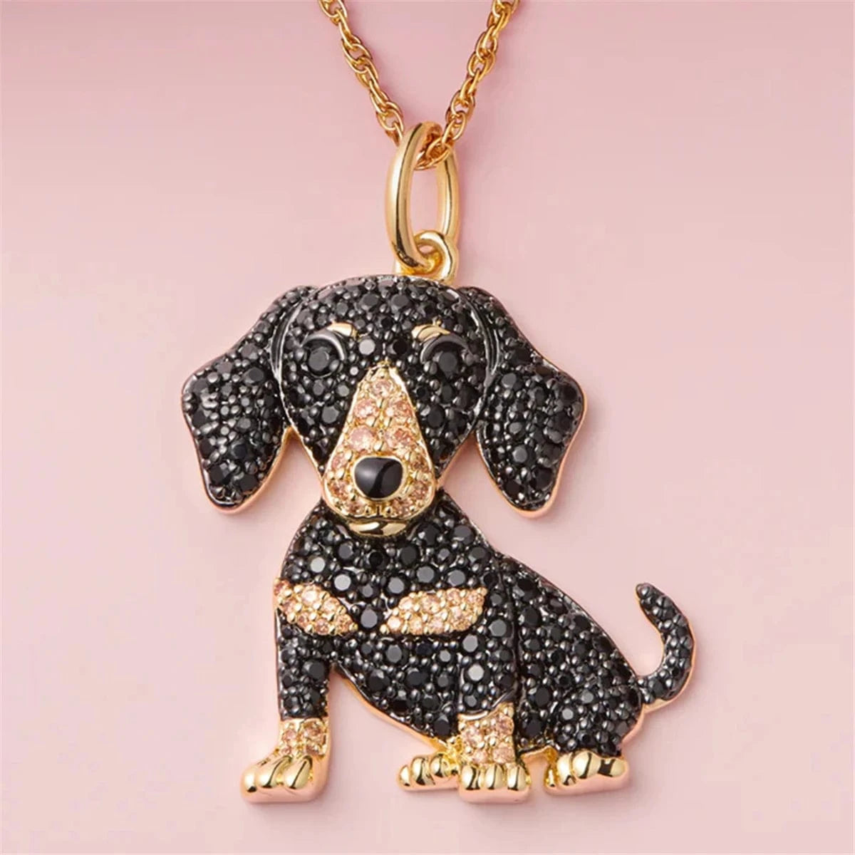 Sparkling Dachshund Necklace The Doxie World