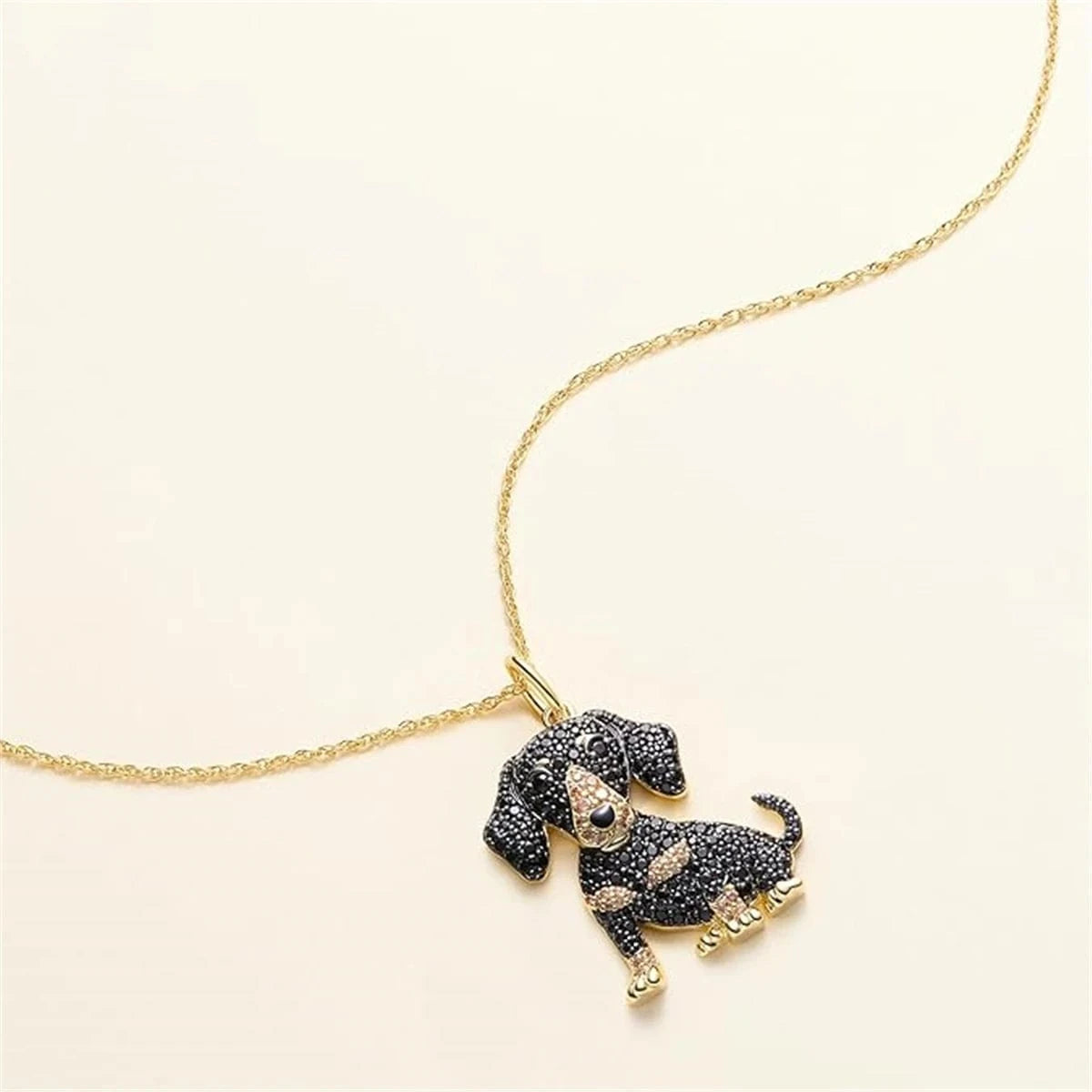 Sparkling Dachshund Necklace The Doxie World