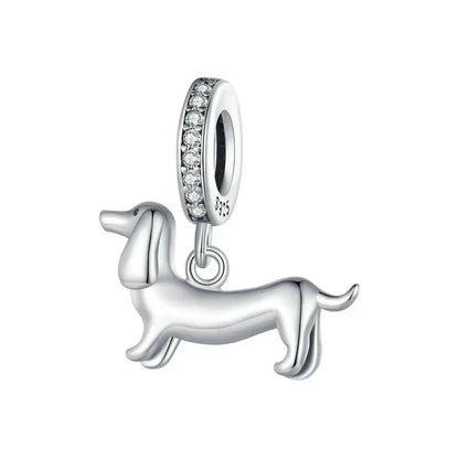 Sterling Silver Dachshund Charm Charm The Doxie World