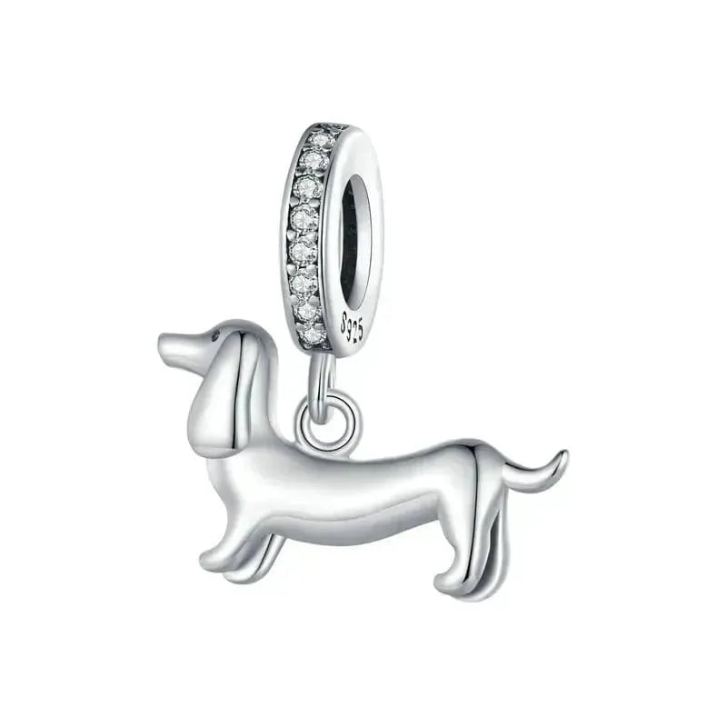 Sterling Silver Dachshund Charm Charm The Doxie World