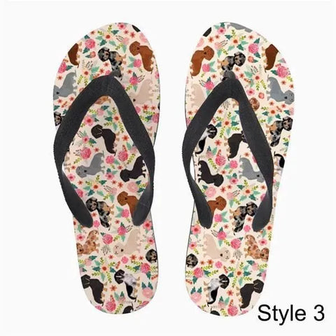 Summer Star Dachshund Flip Flops Style 3 / 5 The Doxie World