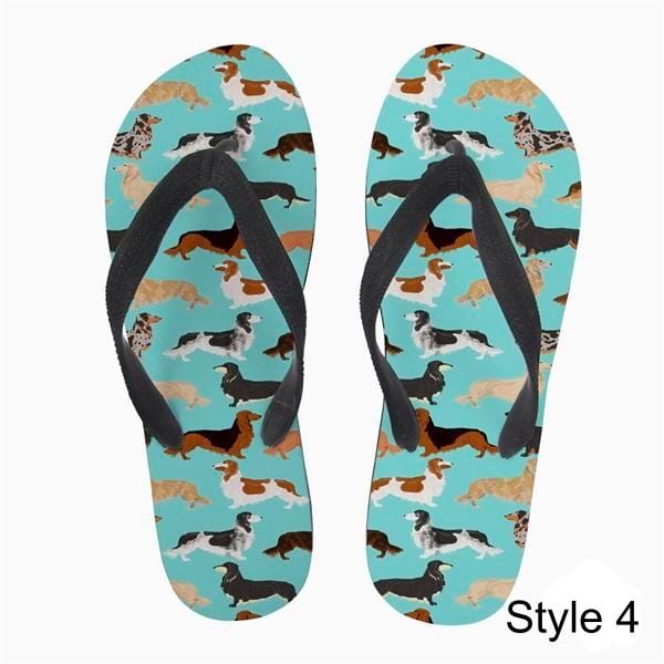 Summer Star Dachshund Flip Flops The Doxie World