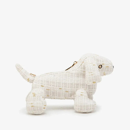 Tweed Dachshund Bag 24x16x16cm/9.44"x6.29"x6.29" The Doxie World