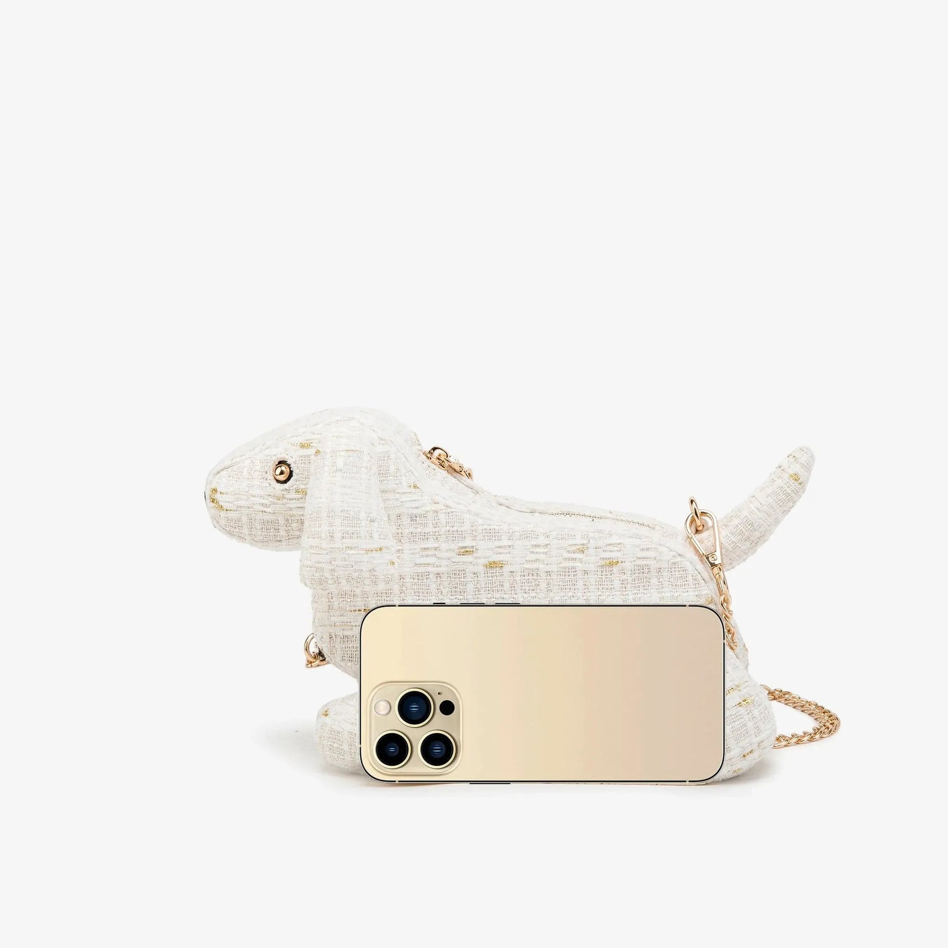 Tweed Dachshund Bag 24x16x16cm/9.44"x6.29"x6.29" The Doxie World