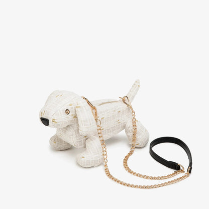 Tweed Dachshund Bag 24x16x16cm/9.44"x6.29"x6.29" The Doxie World