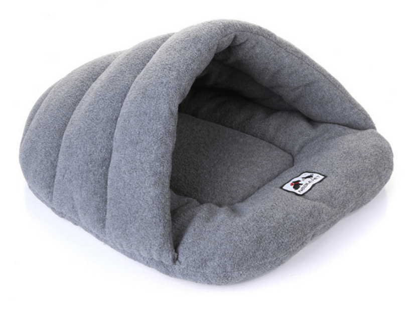 Warm Dachshund Cave Bed Bamboo charcoal color / L The Doxie World