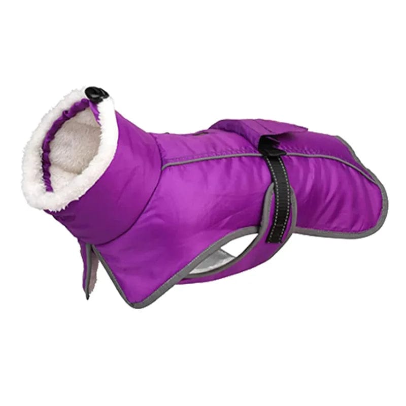 Warm Fleece Dachshund Coat Purple / S The Doxie World