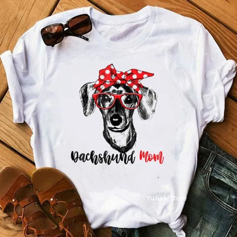 Weiner Dog Mom T-Shirt 052741 / S The Doxie World