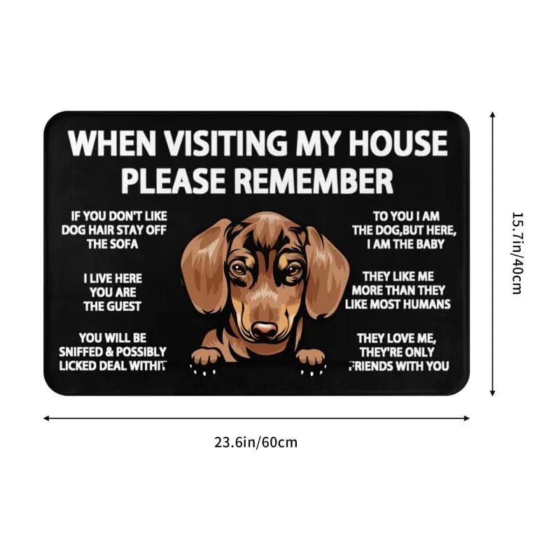 Welcome Dachshund Doormat 1 / 40cmx60cm The Doxie World