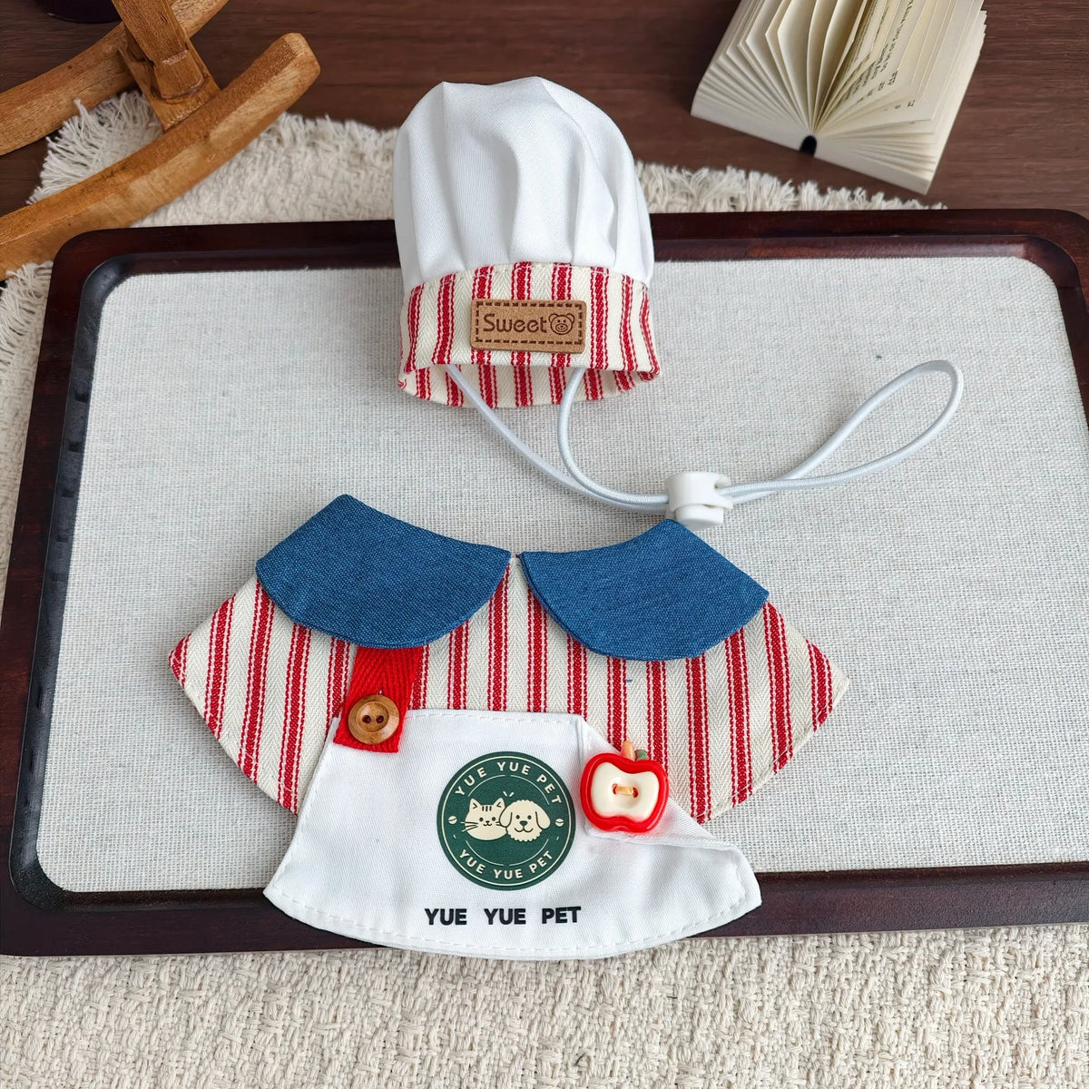 Wiener Dog Chef Costume Red / S The Doxie World