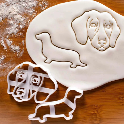 Wiener Dog Cookie Cutters Set ( Body & Head) The Doxie World