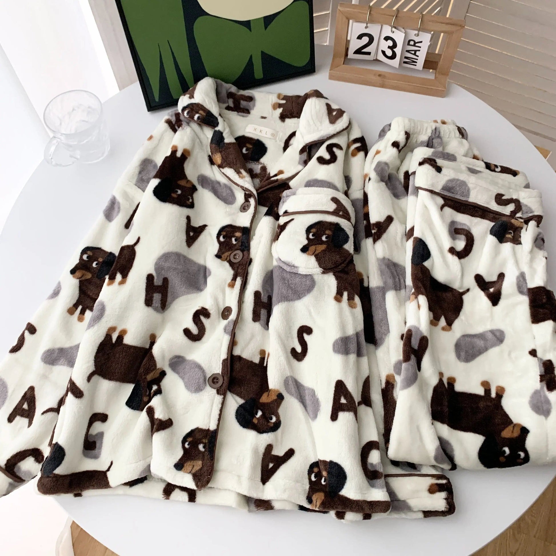 Wiener Dog Fleece Pajama Set The Doxie World