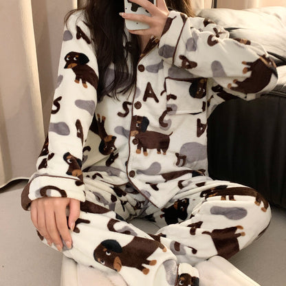 Wiener Dog Fleece Pajama Set The Doxie World