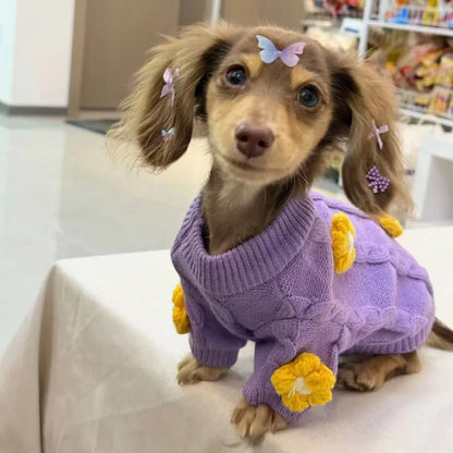 Wiener Dog Purple Sweater The Doxie World