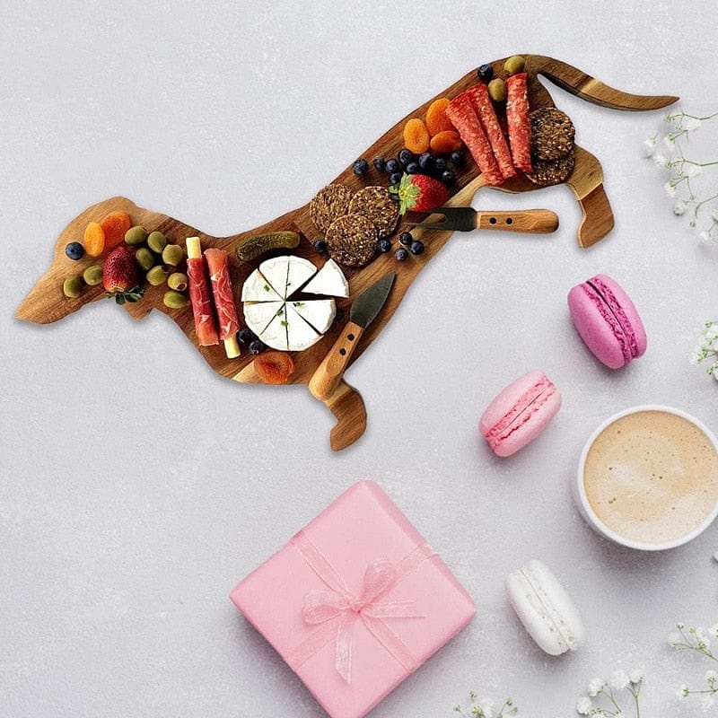 Wooden Dachshund Serving Board The Doxie World